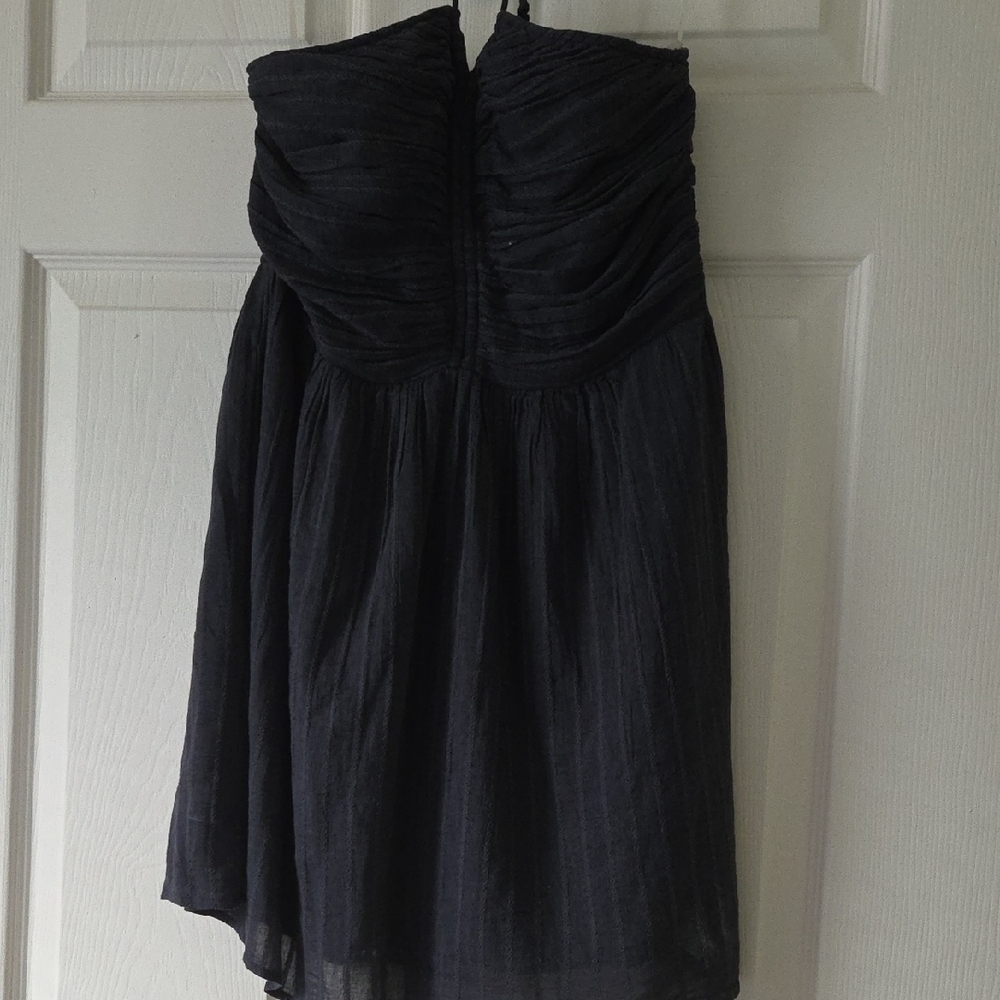 American Eagle Outfitters Black Strapless Dress